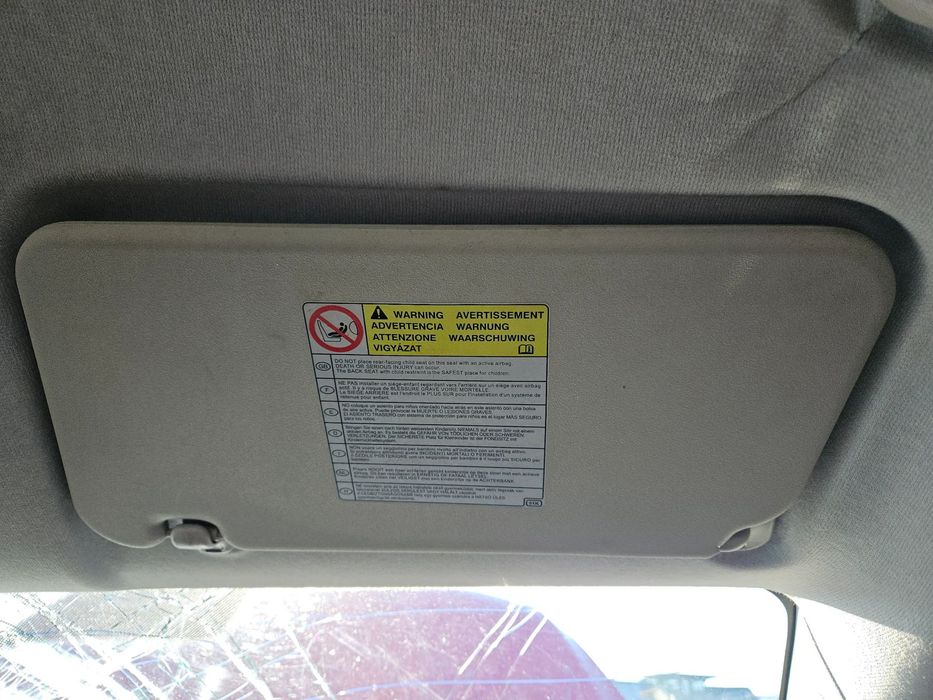 Daszek osłona przeciwsłoneczna prawa Opel Agila B 2009r Europa ZCFA