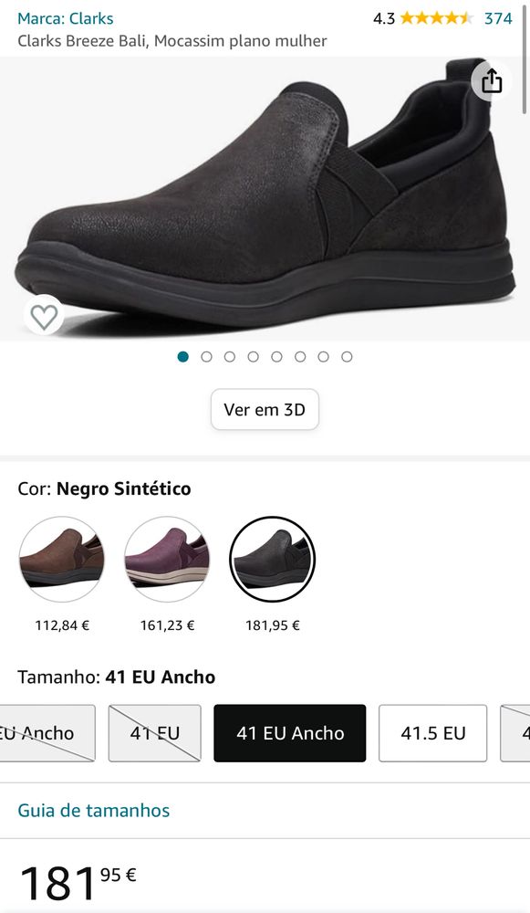 Clarks Woman, 41, Negro Sintético