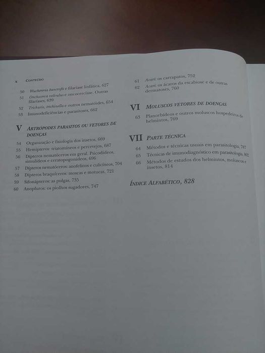 Livro Técnico em Português "Parasitologia", Luis Rey - 3ª Edição