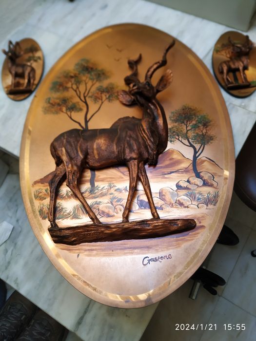 Quadros em relevo da África do sul