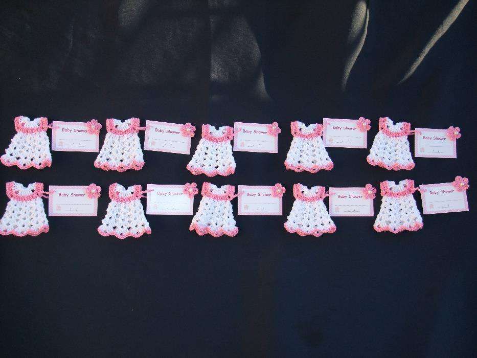 Lembranças em croché, para nascimento, batizado ou babyshower