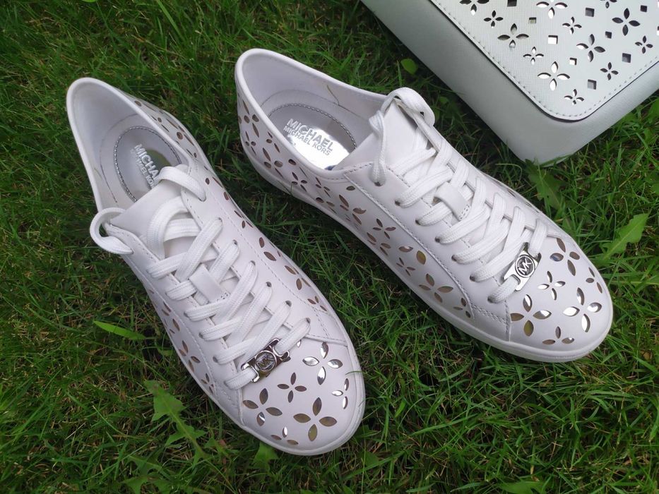 Нові класичні білі кеди кросівки Michael Kors MK 36