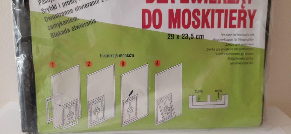 Furtka dla zwierząt do moskitiery
