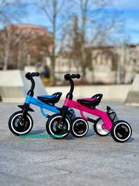 Триколісний велосипед M 3648 для дівчинки, для хлопчика + поїльник