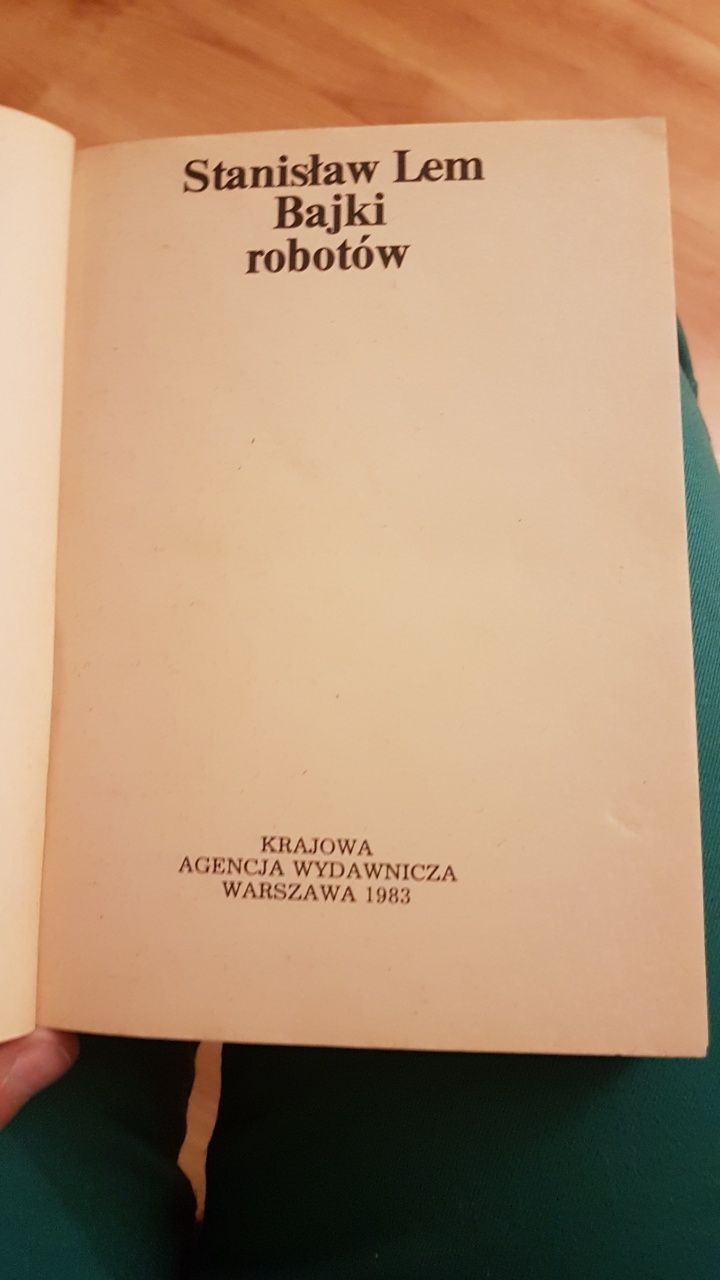 Bajki robotów Stanisław Lem Krajowa Agencja Wydawnicza 1983