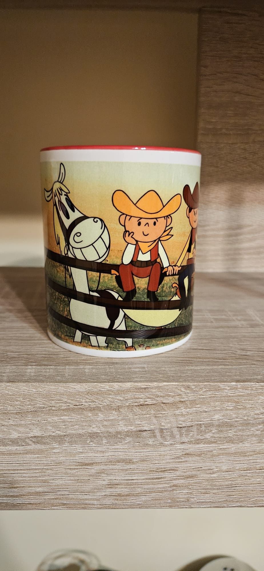 Kubek ceramiczny z motywem z bajki Bolek i Lolek nowy 300 ml