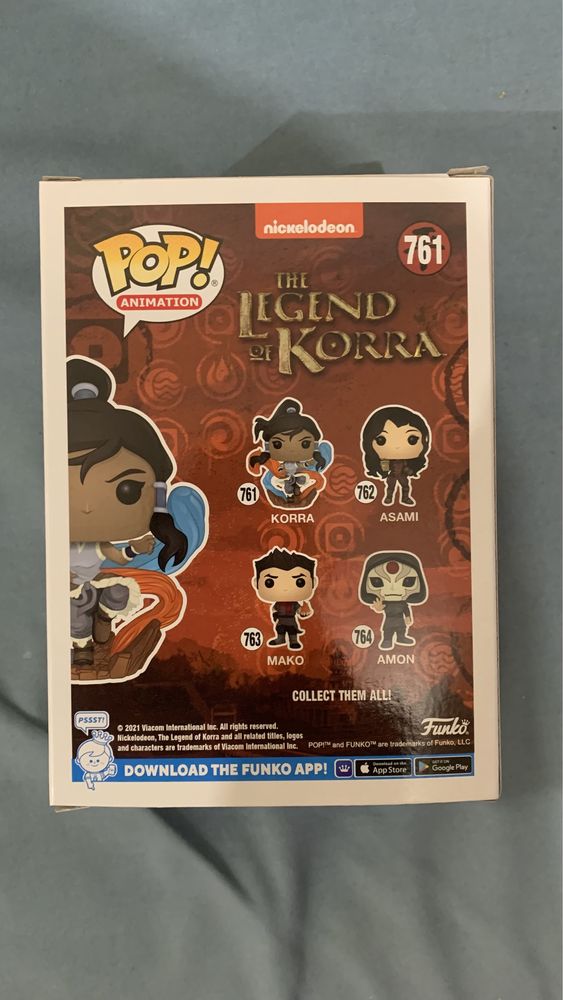 Funko pop nickelodeon legend korra 761 gitd box warehouse exclusive