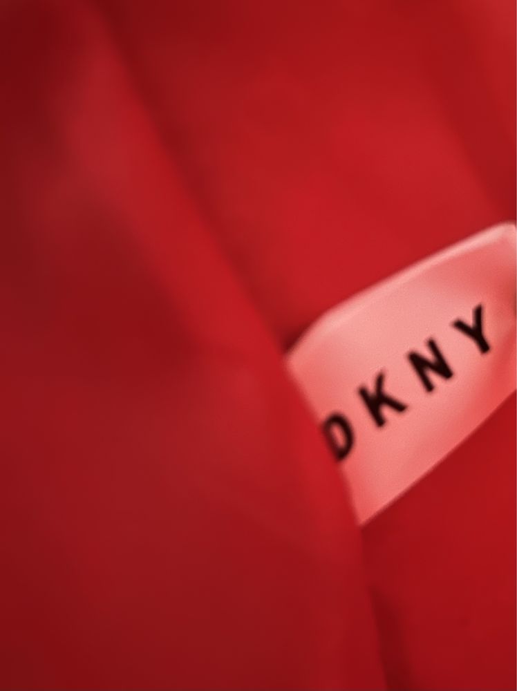 Nowa z metką torebka do ręki - kuferek DKNY kolor khaki ciemna zieleń