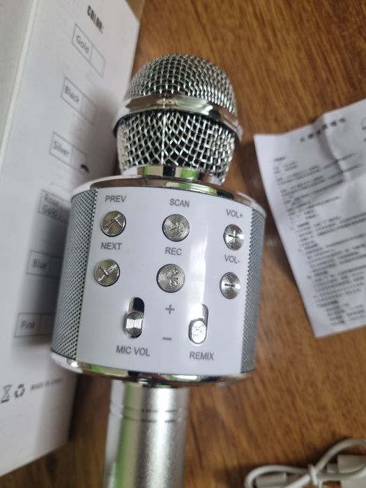 Mikrofon bezprzewodowy karaoke głośnik zabawka