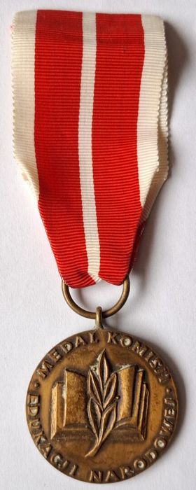 Stary medal odznaczenie komisji edukacji narodowej