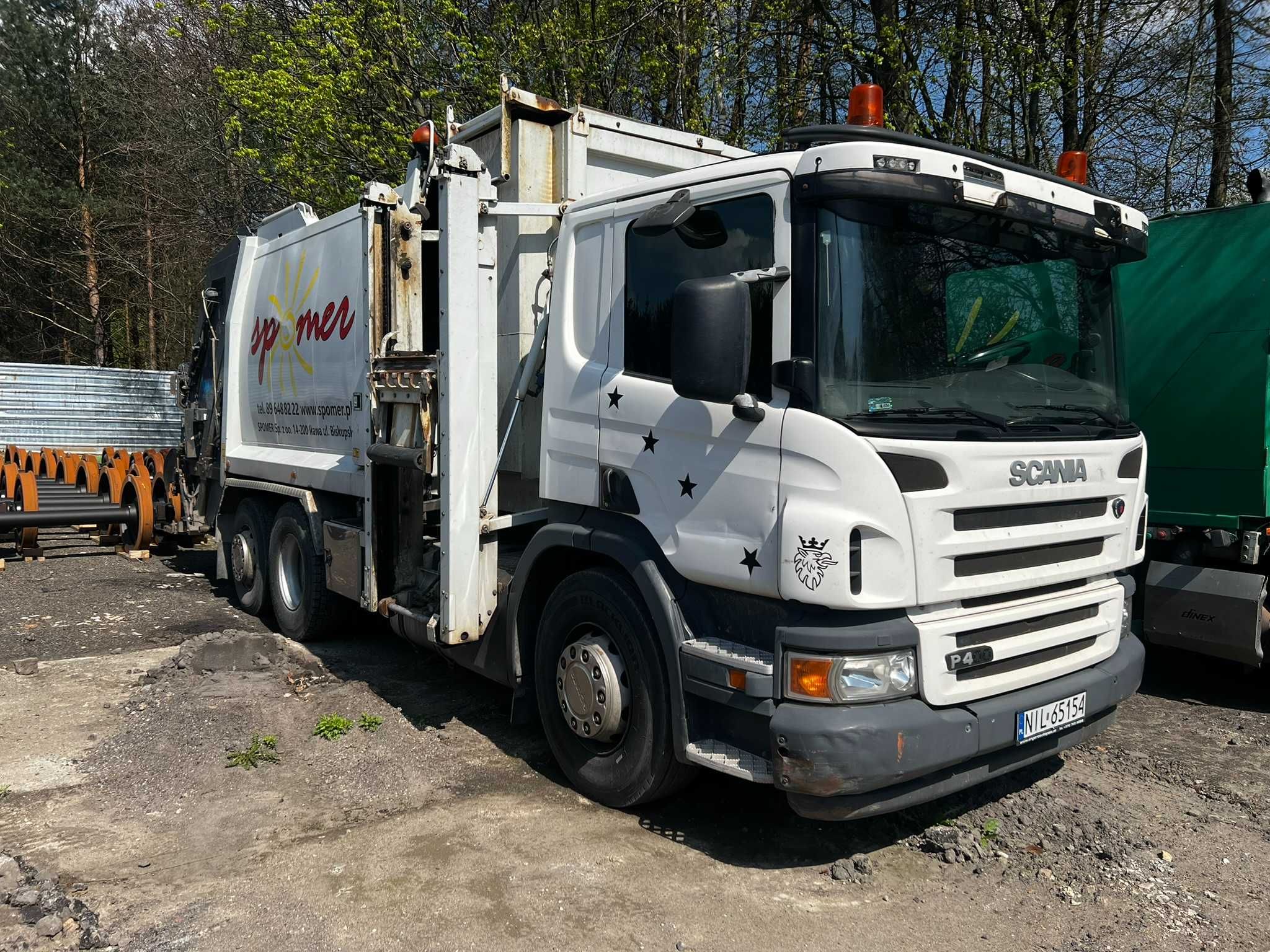 Scania P400 śmieciarka 2 komorowa