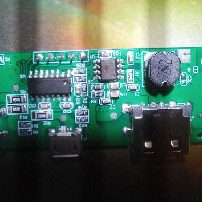 Модуль плата зарядки павербанк 18650 с дисплеем (контроллер) 5V 2.4A