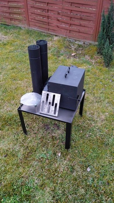Wędzarnia Komplet metalowy do wędzarni piecyk rury podstawa