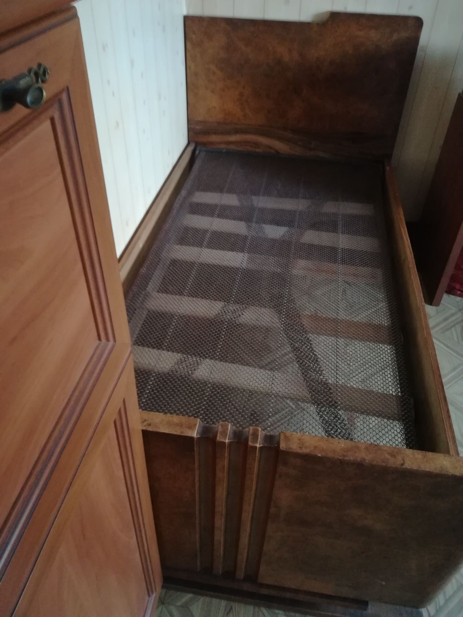 Łóżko Art deco antyk stan bdb