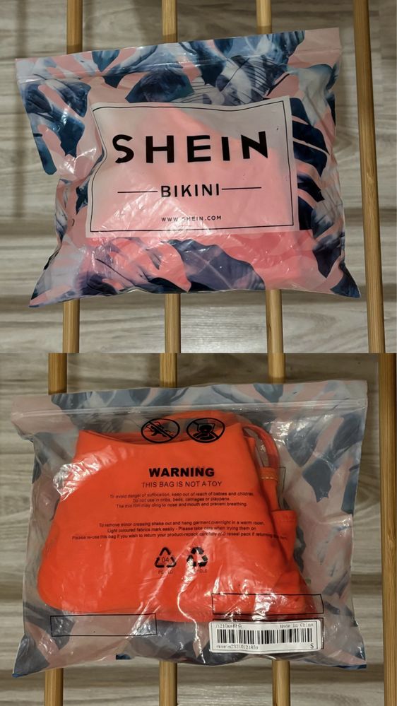 Pomarańczowe bikini, SHEIN!