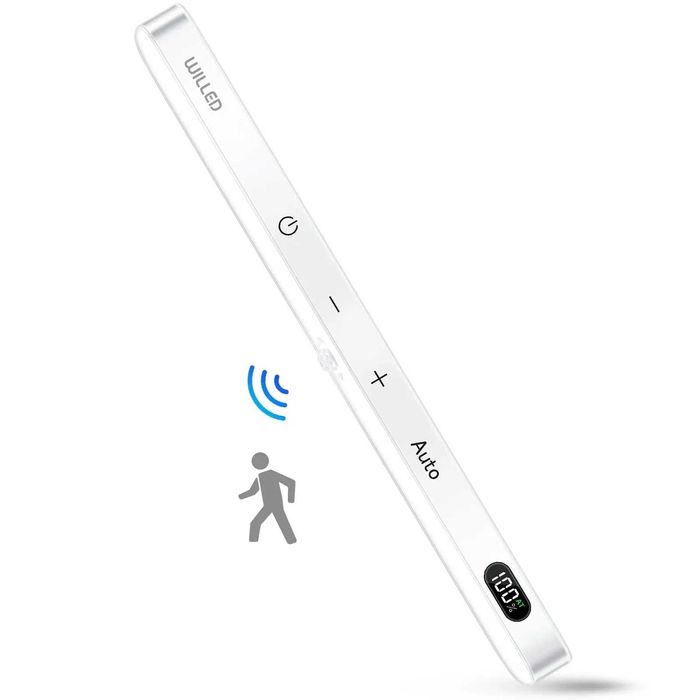 Лампи LED з датчиком руху WILLED Біле і тепле світло 1300mAhАкумулятор