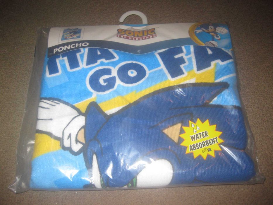 Poncho do “Sonic” Novo e Embalado!