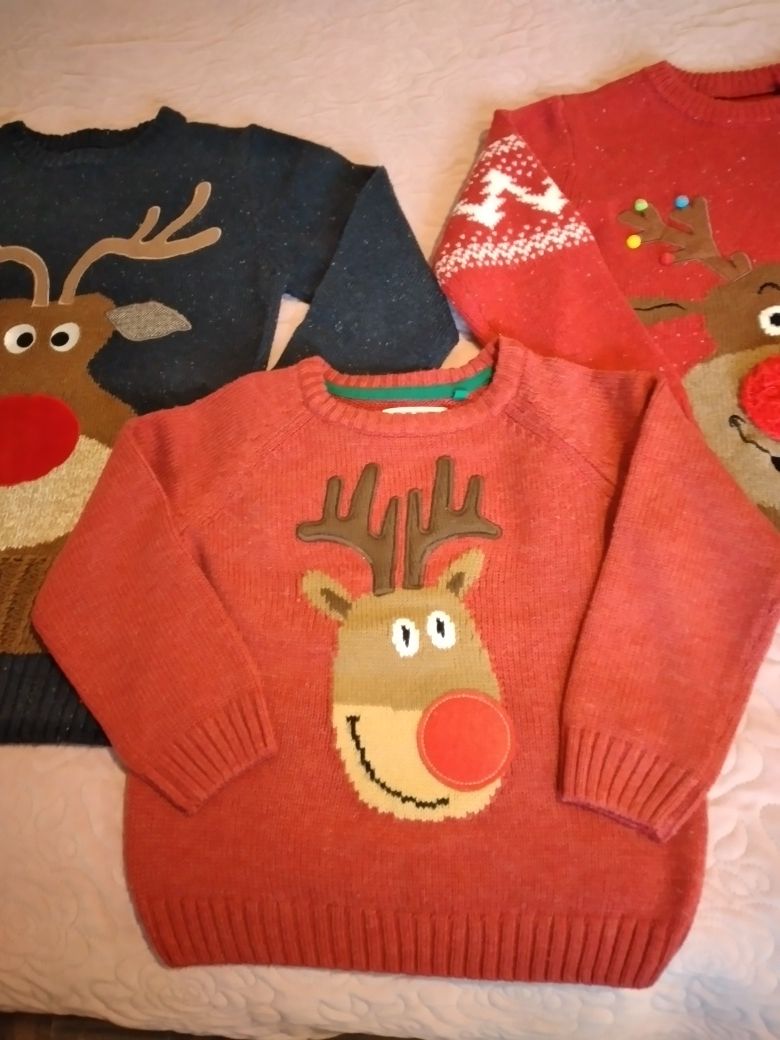 Sweter Sweterek świąteczny 3-4 latka