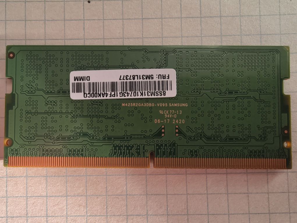 Оперативная память Samsung sodimm ddr5 5600mhz 16gb