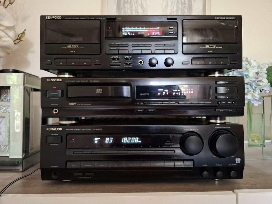 Wieża stereo Kenwood KR 5070 stan fabryczny !! Z pilotem.