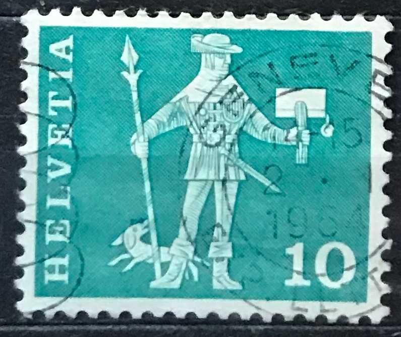 Znaczek Szwajcaria 1960 r.