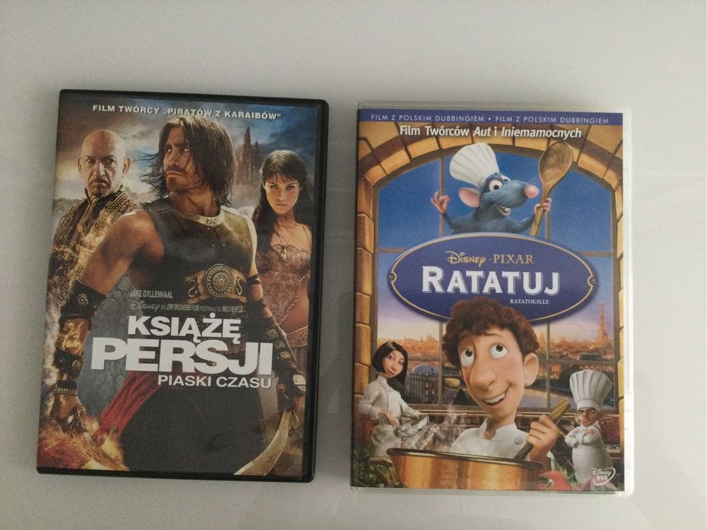 Zestaw filmow DVD - Książe Persji Piaski Czasu + Ratatuj