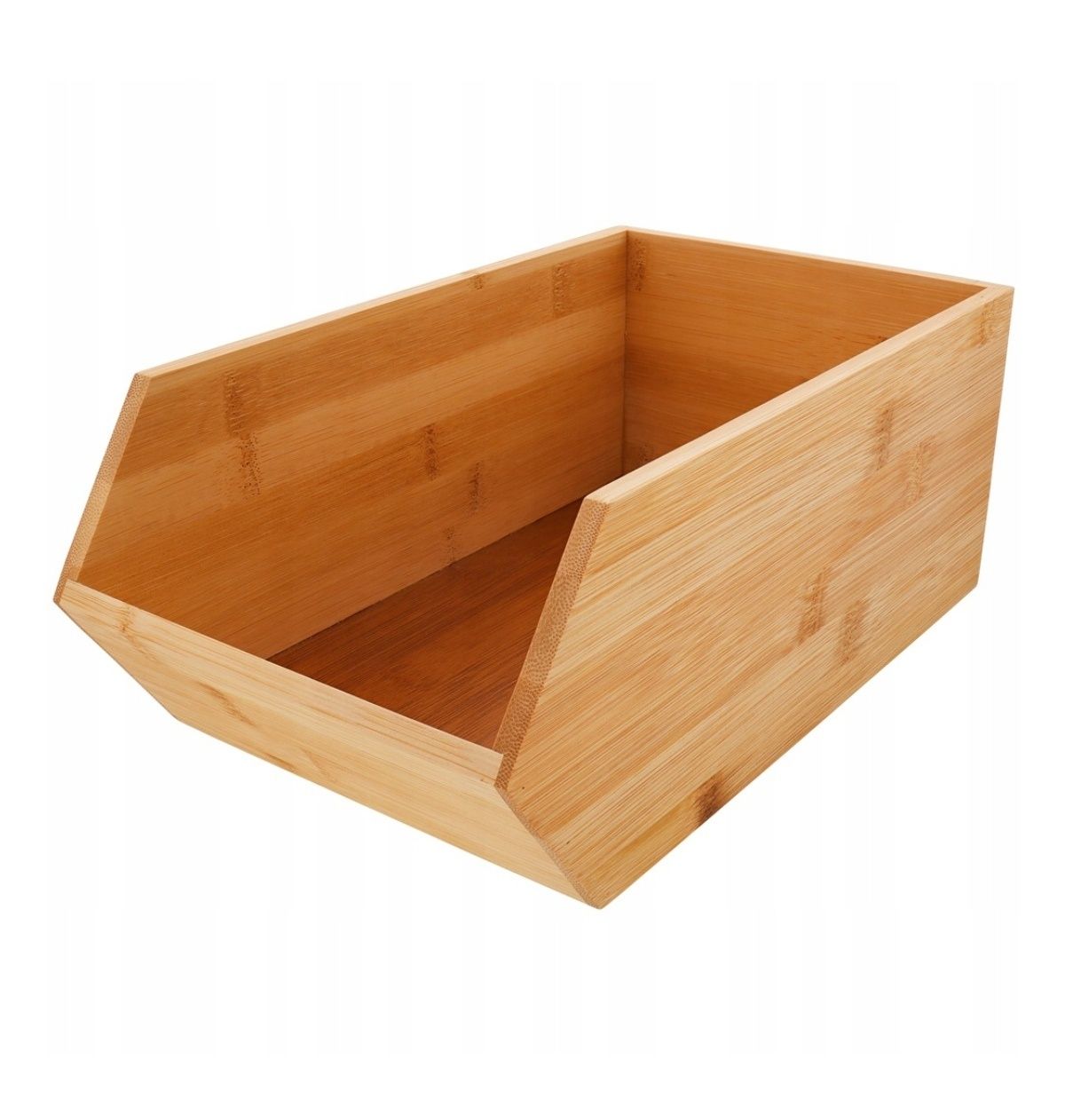 Duży Pojemnik pudełko organizer BAMBUSOWY do przechowywania 30x17x12,5
