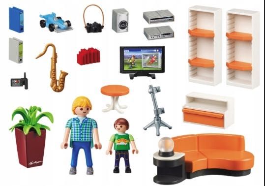 Zestaw gra zabawka PLAYMOBIL CITY LIFE SALON DOMOWY Dla dzieci