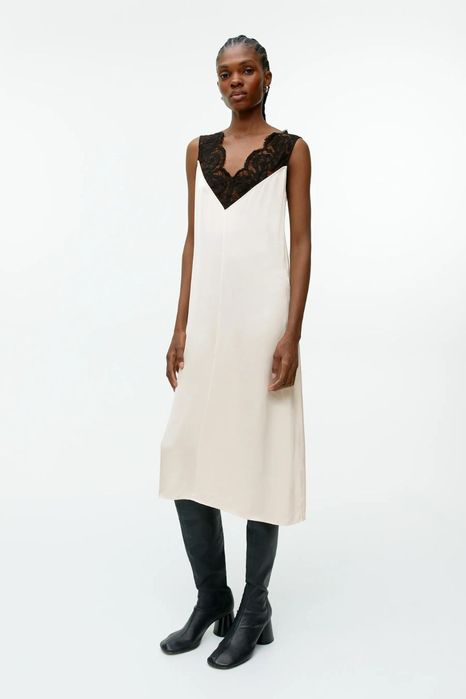 Сукня платье плаття женское на выпускной сатин в бельевом стиле Arket