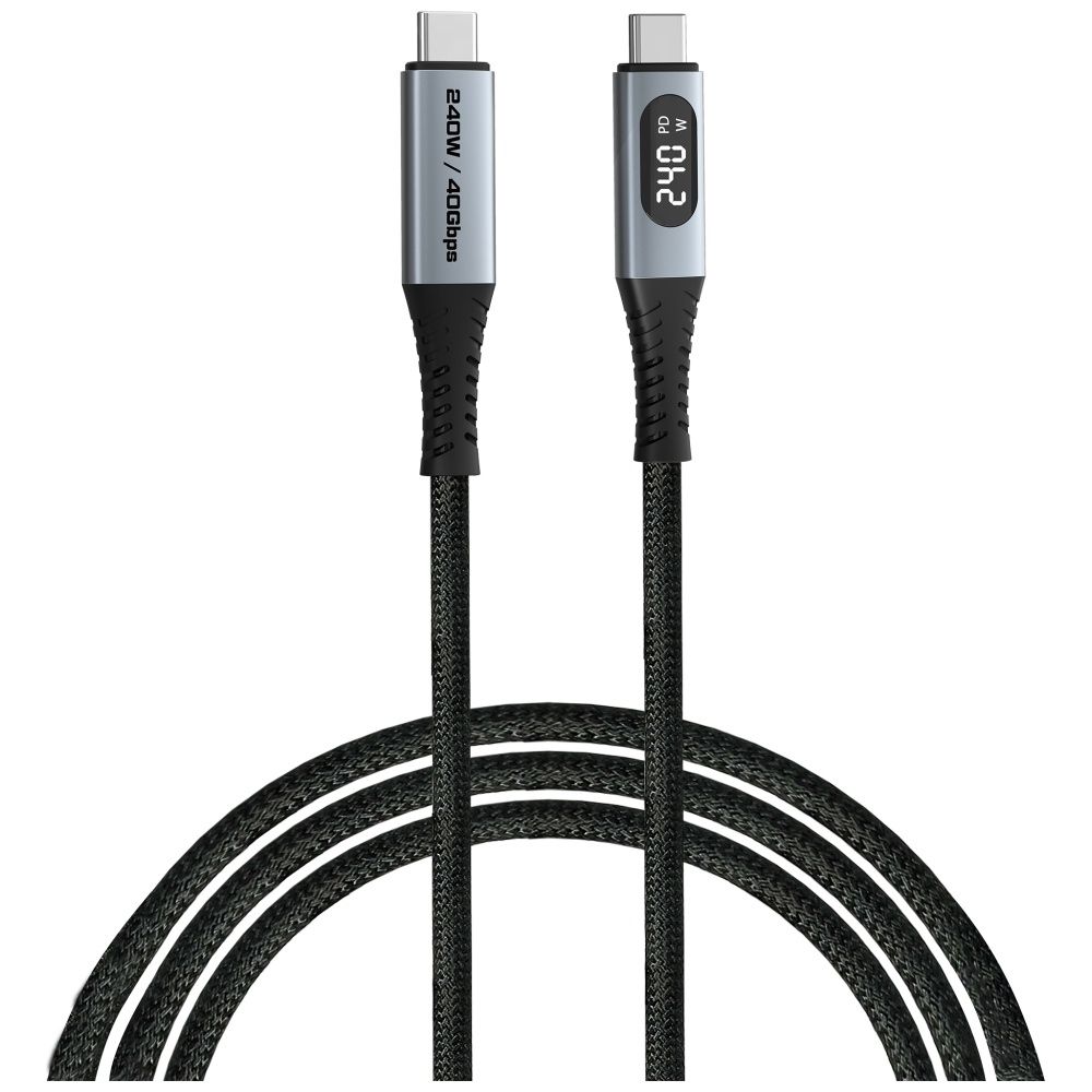 Kabel Verbatim Sync & Charge USB-C do    USB-C 40Gb/s 240W wyświetlacz