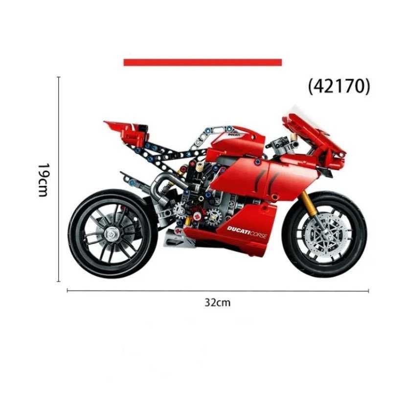 Klocki wzór LEGO Ducati Panigale V4 Motocykl Prezent Wyścigowy Pudełko