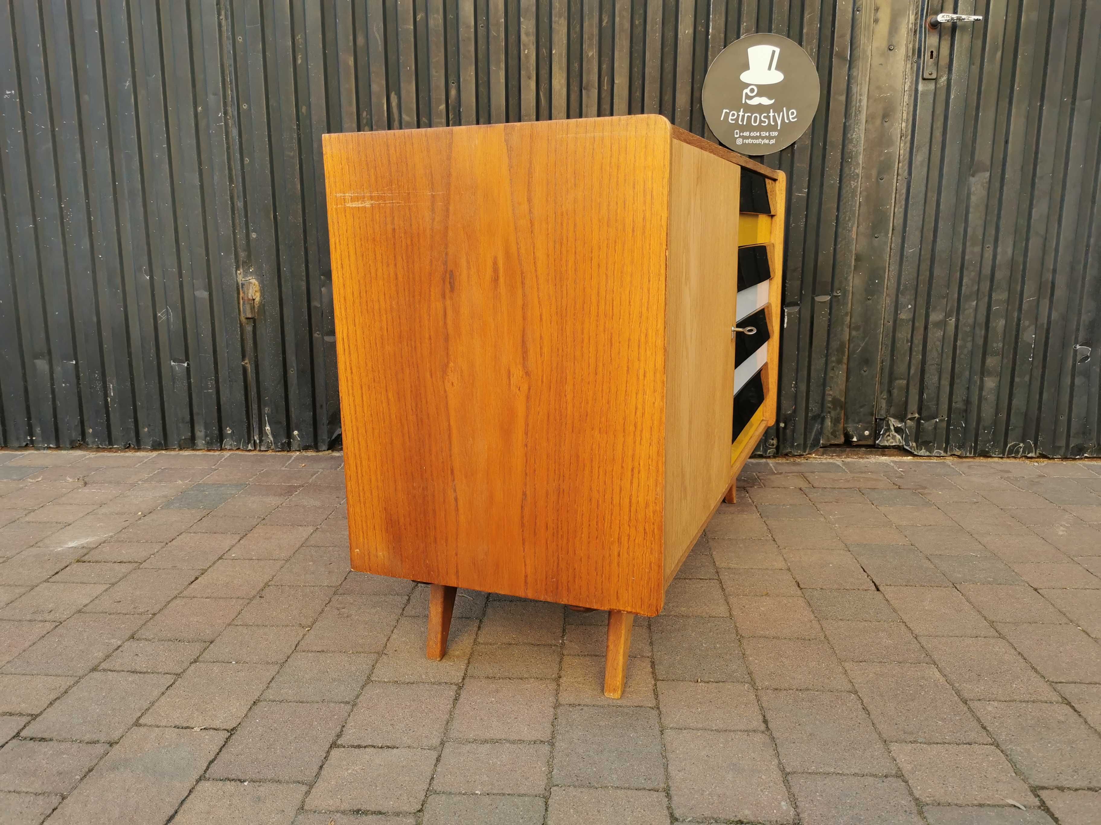 Komoda U-458 proj. J. Jiroutek, Czechosłowacja '60 Brusel Design, Loft