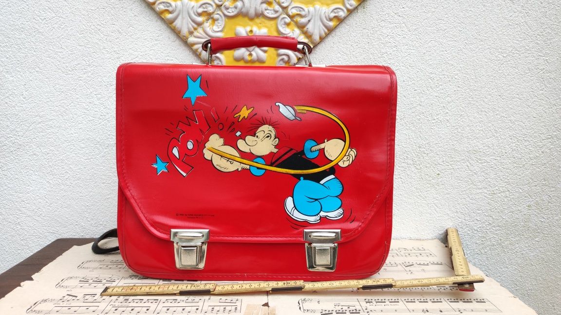 Mochila Escolar Popeye Antiga