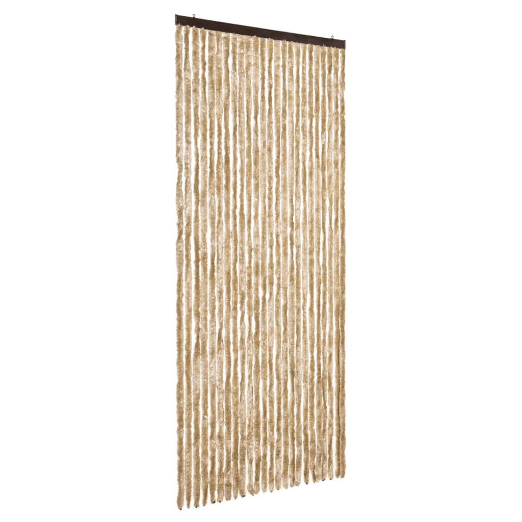 Zasłona przeciwko owadom, beżowa, 100x230 cm, szenil