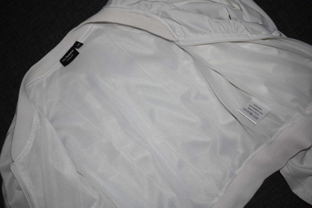 Bluza biała marszczenia KappAhl 128