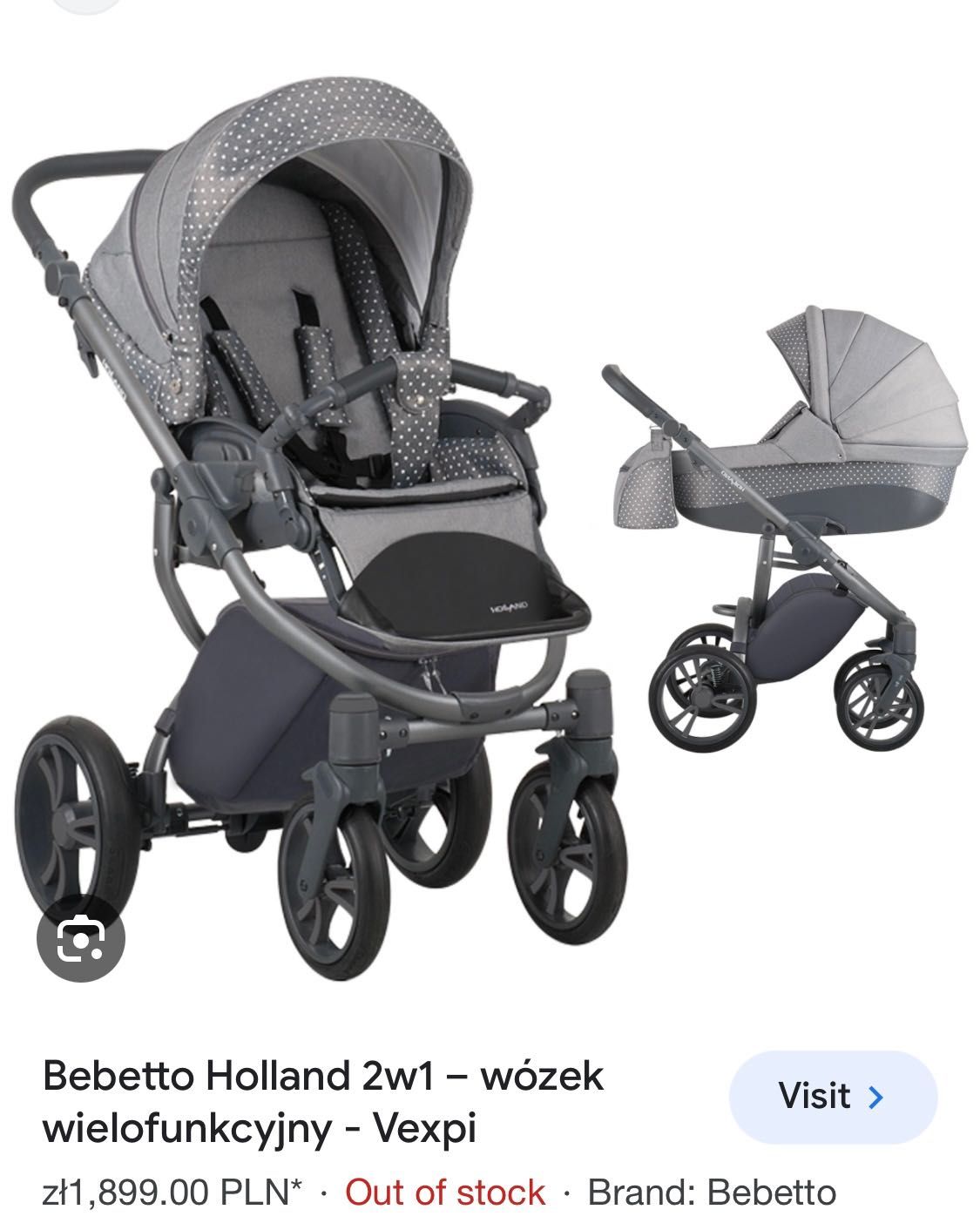 Bebetto Holland 2w1 - wózek 
wielofunkcyjny