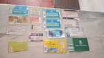 Conjunto de 14 Bilhetes Antigos de Futebol/Futsal/Outros