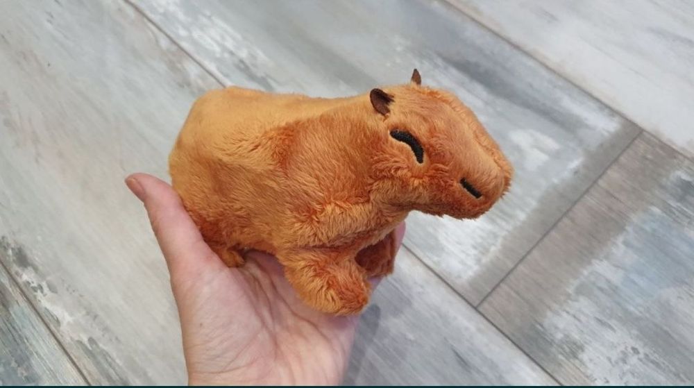 Мягкая игрушка капибара 16см. М'яка іграшка капібара