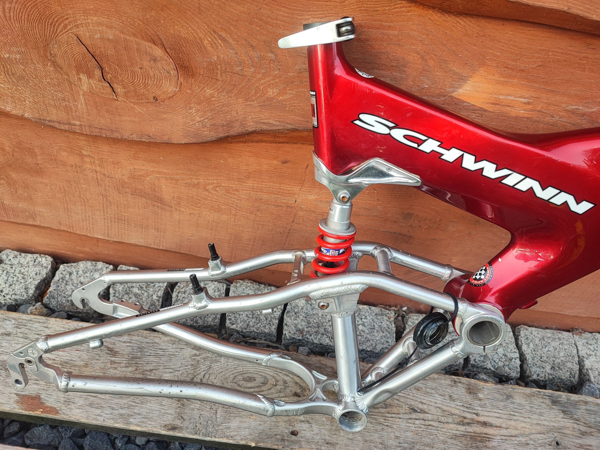 Rama rowerowa full Schwinn S10 Carbon alu 26 Retro MTB Rock Shox