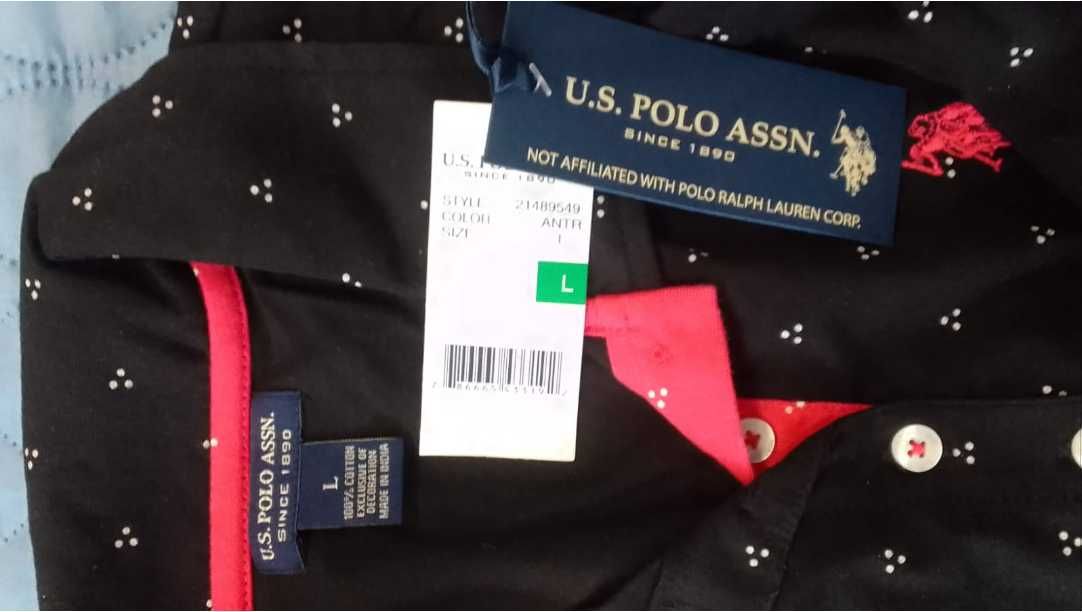 Темно-синя сукня - сорочка U.S. Polo Assn розмір L