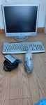 Monitor fino e teclado + acessórios HP