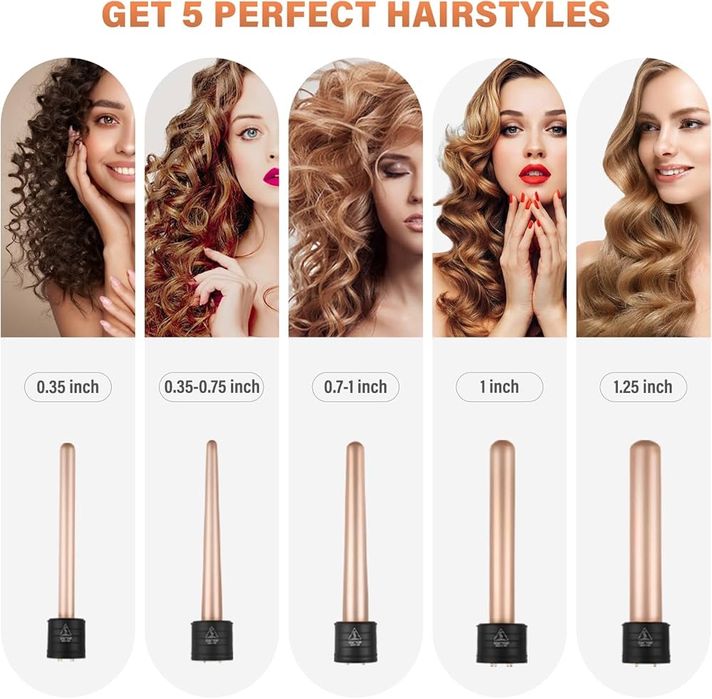 Lokówka do włosów 5 w 1 Zestaw lokówek Janalove