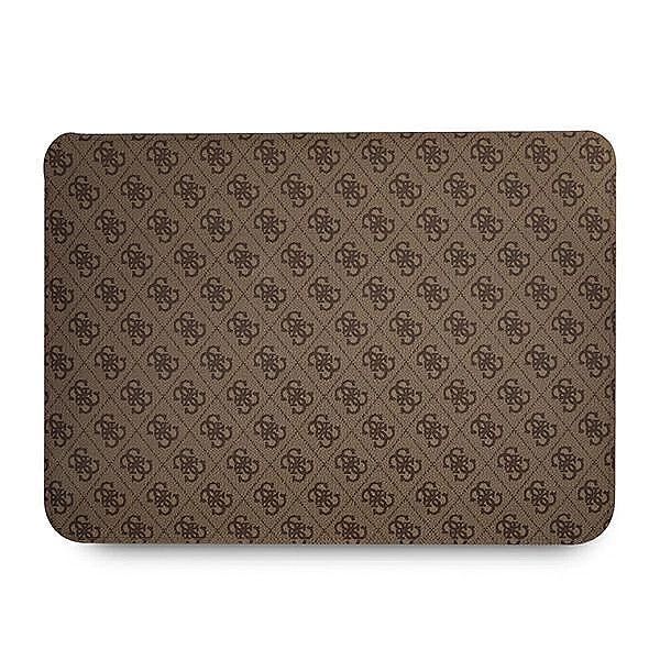 Pokrowiec Guess 4g Uptown Triangle Logo na laptopa 16'' - brązowy