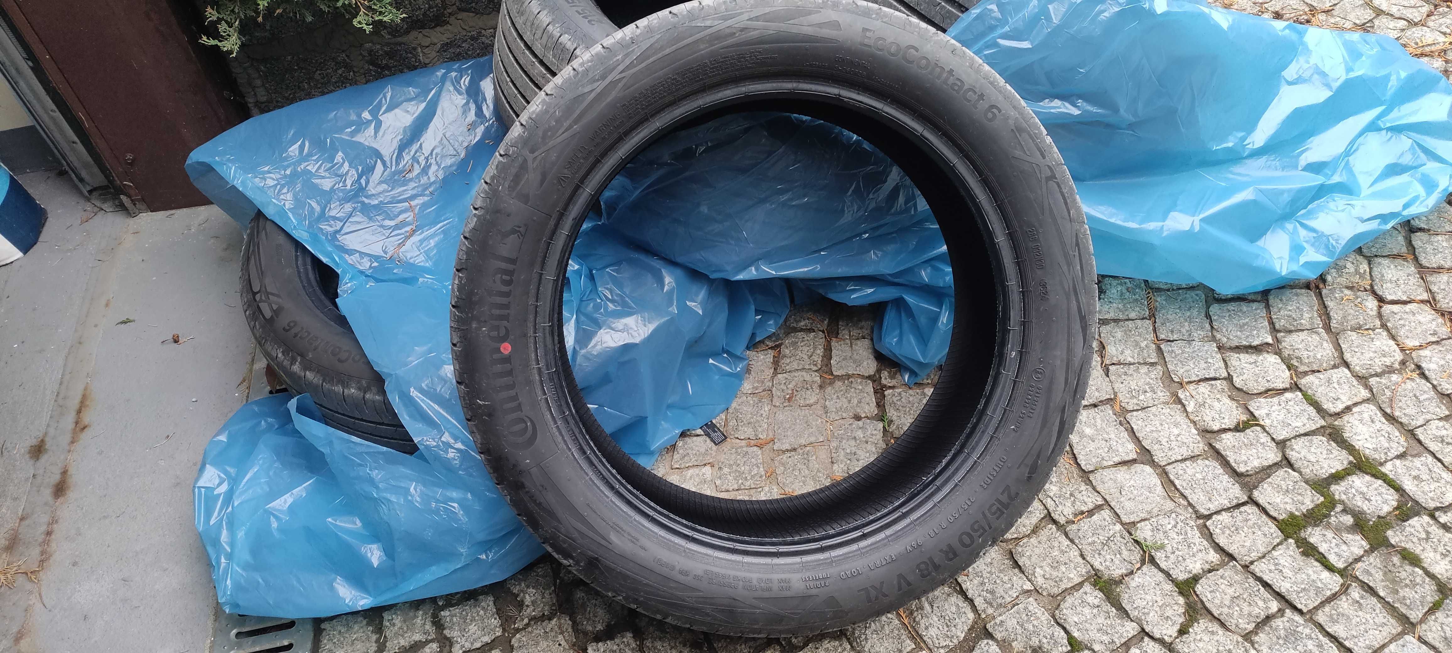 Opony Continental Ecocontact 6 215/50/18 V XL (jak nowe)