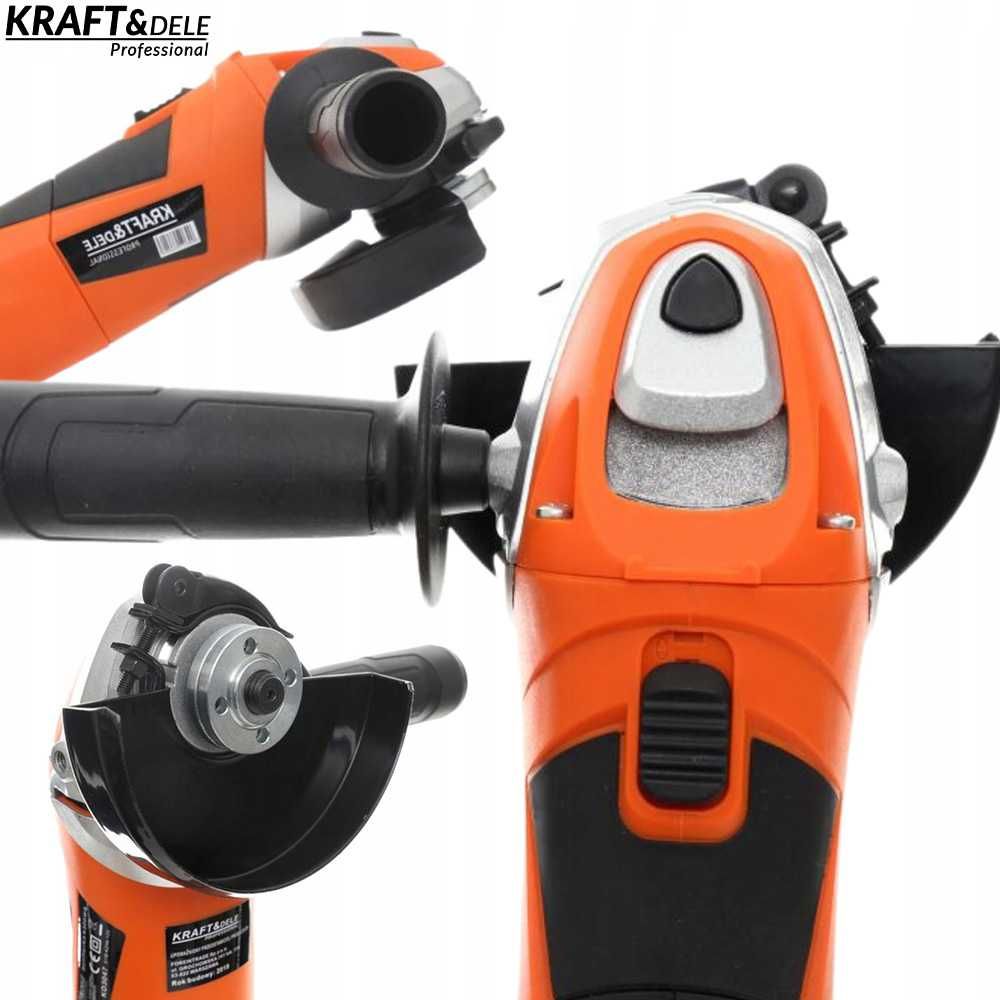 KRAFT&DELE Szlifierka Kątowa Kątówka Diax 125mm 1600w 230v