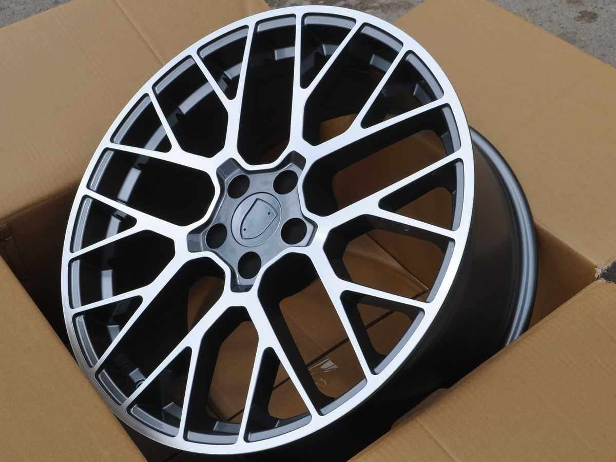 Nowe grafitowe felgi R20 5x112 do Porsche Macan 9J ET26 + 10J ET19