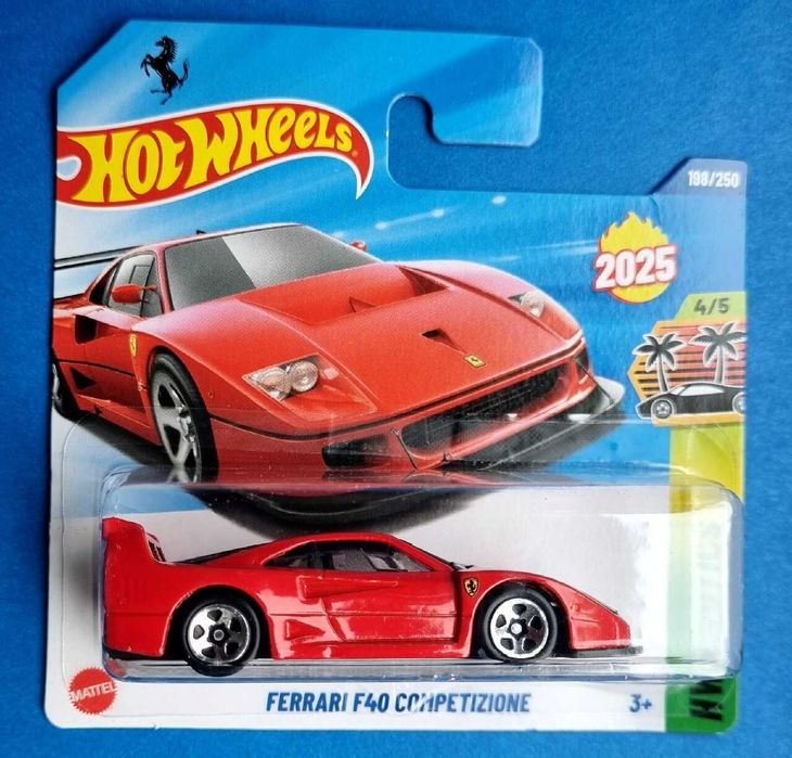 Hot Wheels Ferrari F40 Competizione czerwone