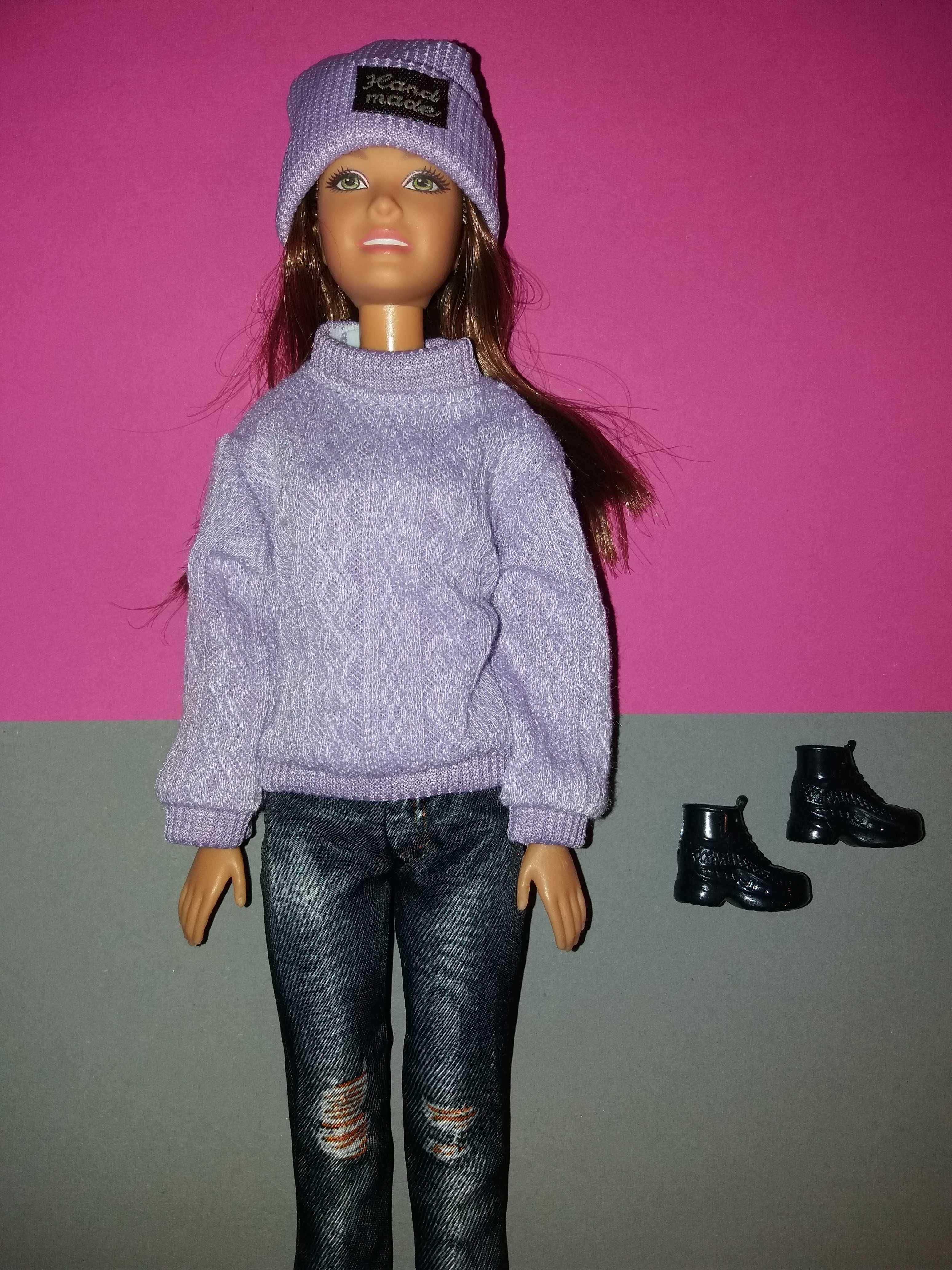 ubranka dla lalki Barbie sweter spodnie buty