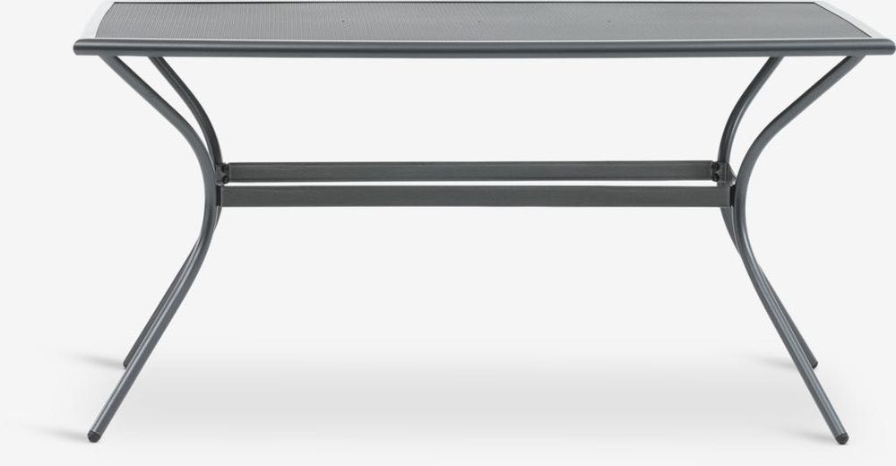 Zestaw mebli ogrodowych metalowy stół + 6 krzeseł z Jysk LARVIK