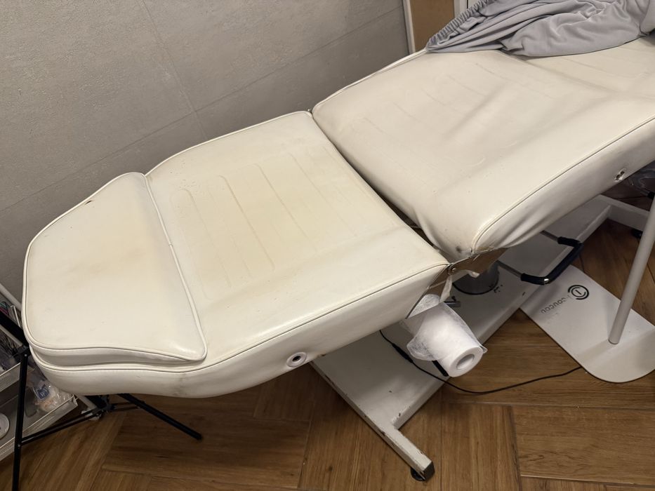 łóżko kosmetyczne hydrauliczne uszkodzone